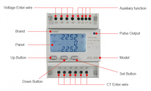 ADL400/C 3 Phase Energy Meter for IOT Platform Electricity Consumption Monitoring