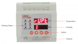 Bộ điều khiển nhiệt độ và độ ẩm Din Rail WHD20R